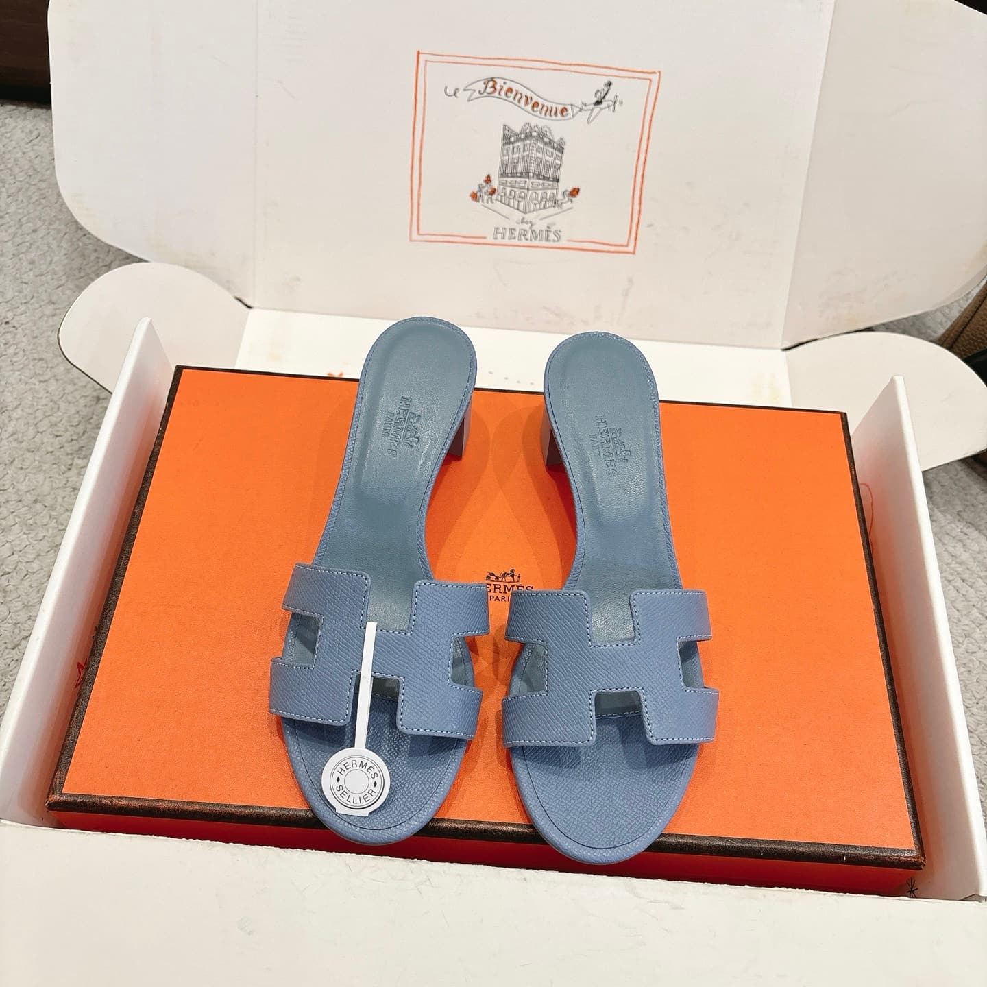 Hermès Hermes HermèsHSlippersOasis Sandal series Fashionable and versatile Super