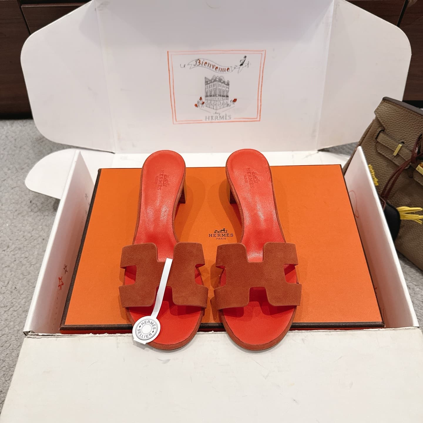 Hermès Hermes HermèsHSlippersOasis Sandal series Fashionable and versatile Super