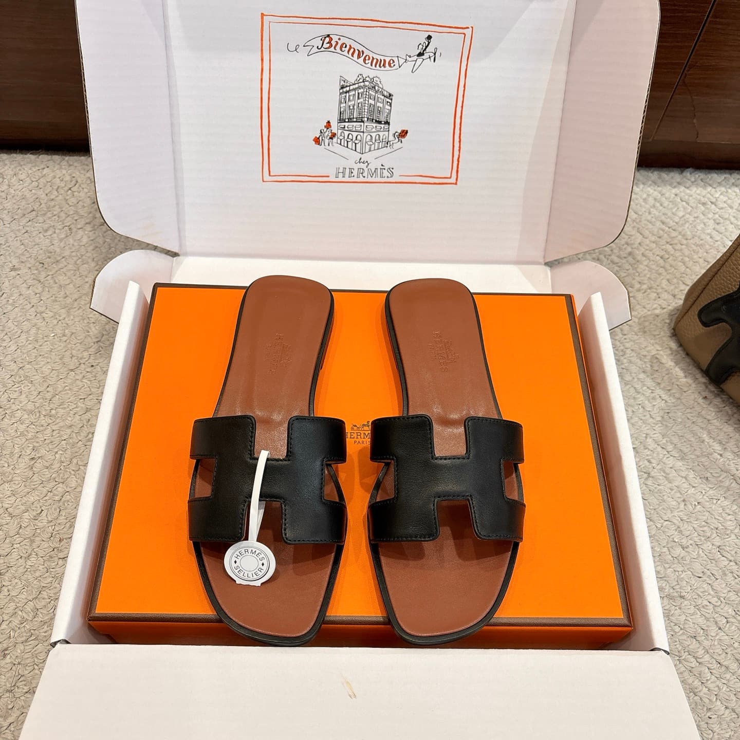 Hermès Hermes HermèsHSlippersOranSandals Fashionable and versatile Super comfortable Each